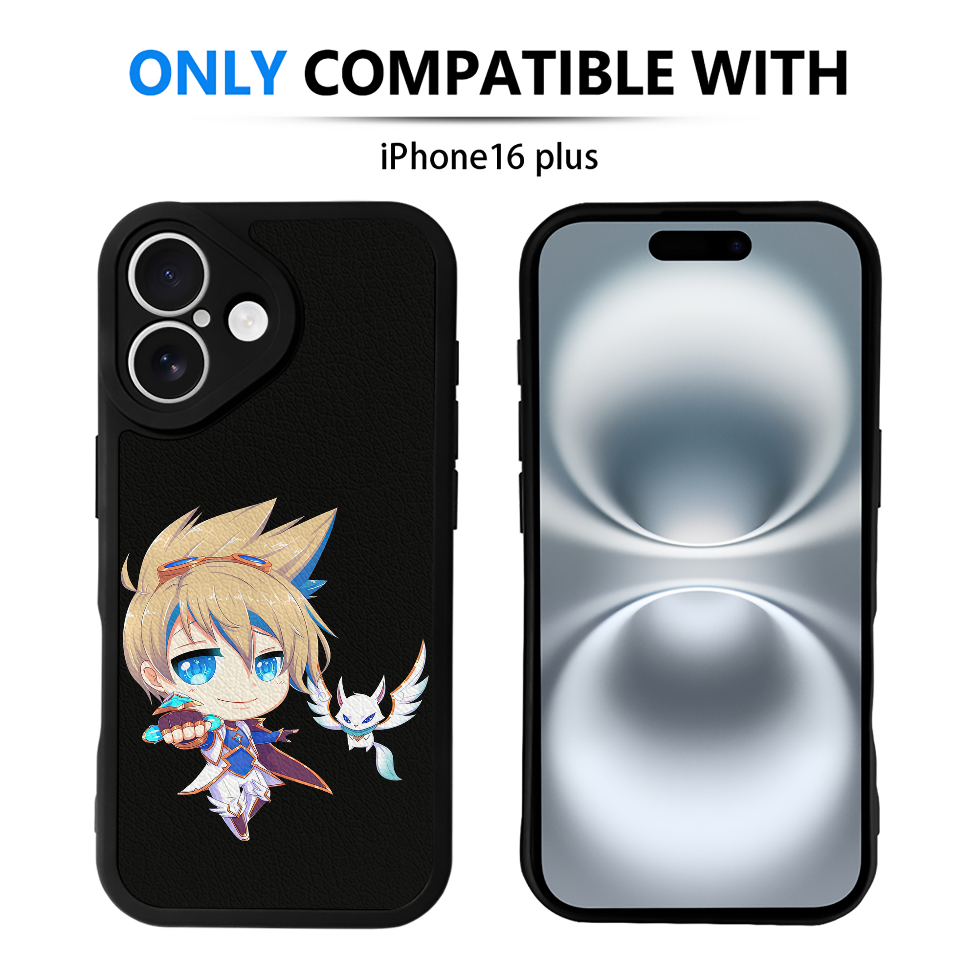 （画像用） リーグ・オブ・レジェンド League of Legends LOL 【iPhone 16シリーズ対応】シリコンスマホケース（レザー調） 材質：シリコン